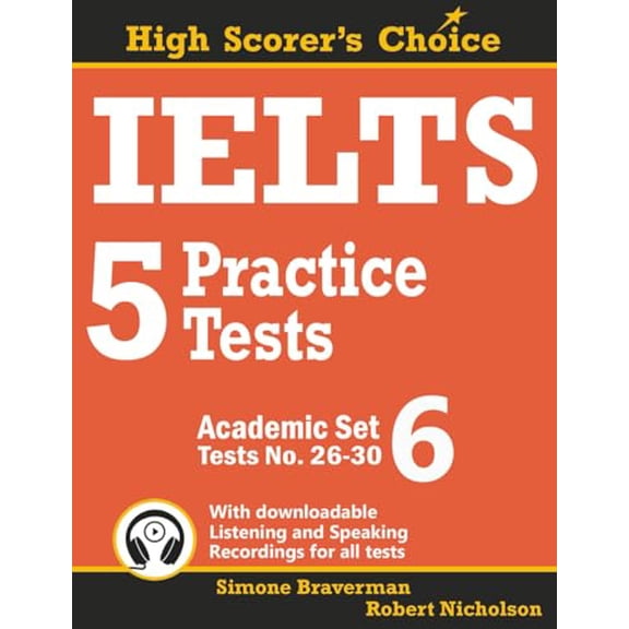 Pre-Owned IELTS 5 Practice Tests, Academic Set 6: Tests No. 26-30 (High Scorer's Choice), 9780648000082, 0648000087, Paperback,