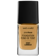 Wet n Wild Photo Focus Dewy Liquid Foundation Makeup, Caramel, 1.0 fl oz