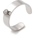thumbnail image 2 of 10 piezas de componentes de anillo de brazalete abierto de acero inoxidable, base de anillo de bucle, orificio ancho de 6 mm, fornitura de joyería de 2,5 mm, 2 of 4