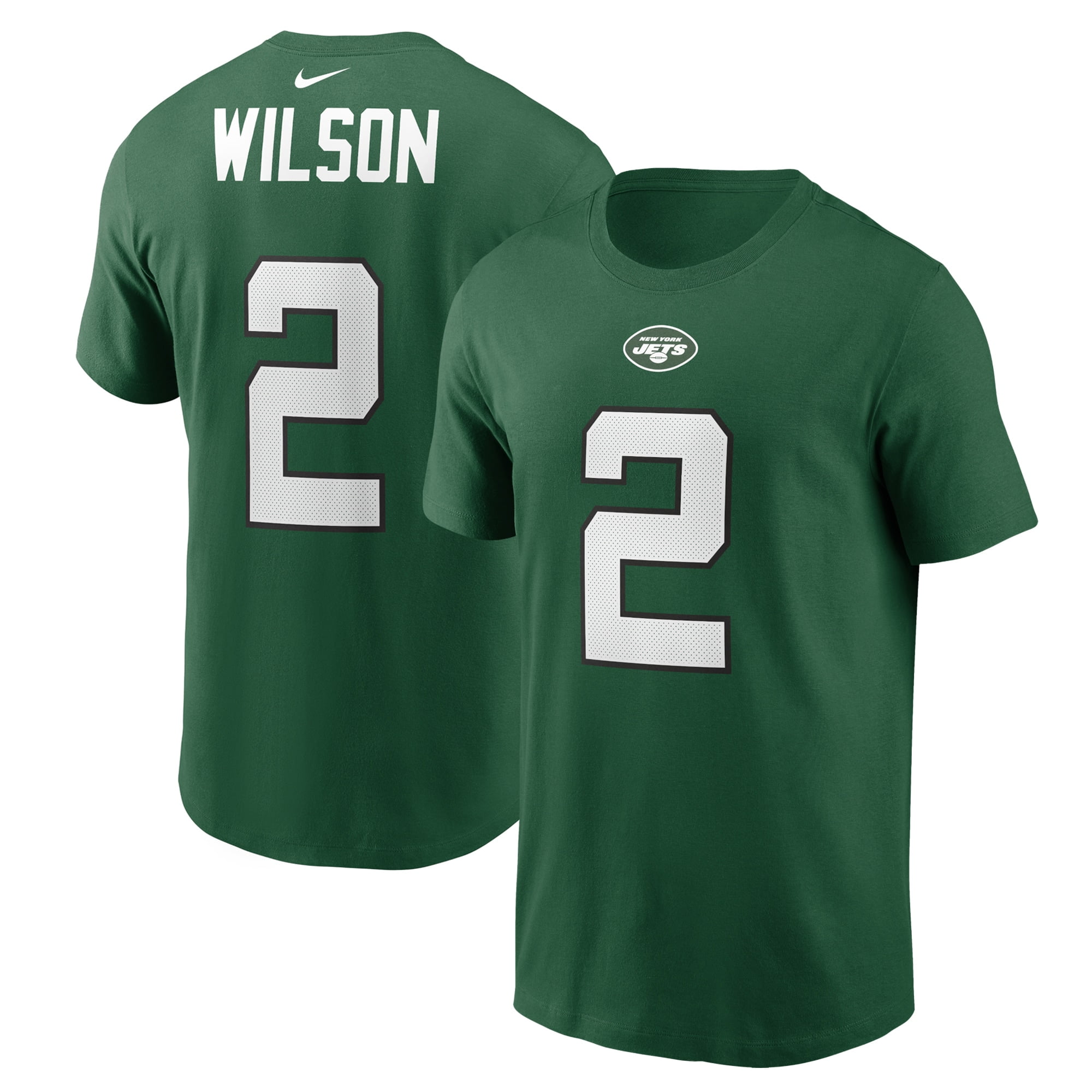 Zach Wilson New York Jets Nike 2021 NFL Draft First Round Pick Player Name & Number TShirt