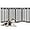 Brown, variant on Freestanding Dog Gate, 3 Panel 60 in Wide 24 in Tall Pet Gates for Dogs, Dog Fences Indoor for House, Stairs, Doorways, Brown