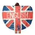 thumbnail image 1 of JSDART 60 Pouces Rond Plage Serviette Couverture Angleterre Grand Drapeau Britannique Rouge Blanc Bleu Anglais Voyage Cercle Serviettes Circulaire Tapis Tapis Plage Jeter, 1 of 2
