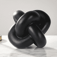 thumbnail image 3 of XIBUFE 2026 New Indoor Tabletop Resin Modern Black Knot 5.5" Decorative Figurine Knick Knacks for Shelves for Home Decor, Living Rooms, Office Shelves, Modern Interior Styling, Accent Pieces., 3 of 7