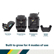 السلامة 1 st SlimRide 4 في 1 مقعد سيارة قابل للتحويل