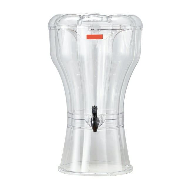 KFFKFF Beverage Dispenser, 3.4 Gallon Drink Dispenser for Parties, Plastic Juice Dispensers with No-Drip Spigot, Iced Tea Lemonade Juice Water Dispensers