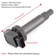 thumbnail image 2 of Ignition Coil 90919-02240 For Toyota Corolla Yaris Prius 1.3L 1.5L 2.4L BLK, 2 of 5