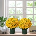 thumbnail image 2 of Artificial Fall Flowers Outdoors, 10 Bundles Autumn Fake Plants Faux Silk Plastic Flowers Fall Decorations for Home Indoor Outside Yard Garden Porch Patio Autumn Harvest Decor, Multicolor, 2 of 3