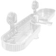 thumbnail image 1 of Bathroom Storage Rack with Suction Cups for Bathroom and Kitchen — Large Capacity Detachable No-Drilling Wall Organizer for Toiletries and Accessories, 1 of 5