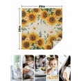 thumbnail image 4 of Spring Flowers Daisy Cloth Napkins Set of 6 Reusable Dinner Napkins, Yellow Floral Linen Farmhouse Cocktail Napkin Washable Table Napkins for Wedding/Holiday Party/Baby Shower 20"x20", 4 of 7