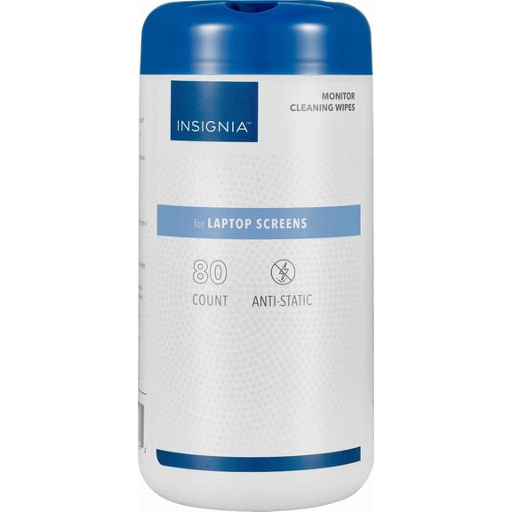 Insignia- 80 Ct Monitor Cleaning Wipes - White