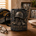 thumbnail image 2 of Veteran Dad Mug 3D Effect Personalized Veteran Mug for Father’s Day, Birthday, Military Dad Gift, 2 of 4