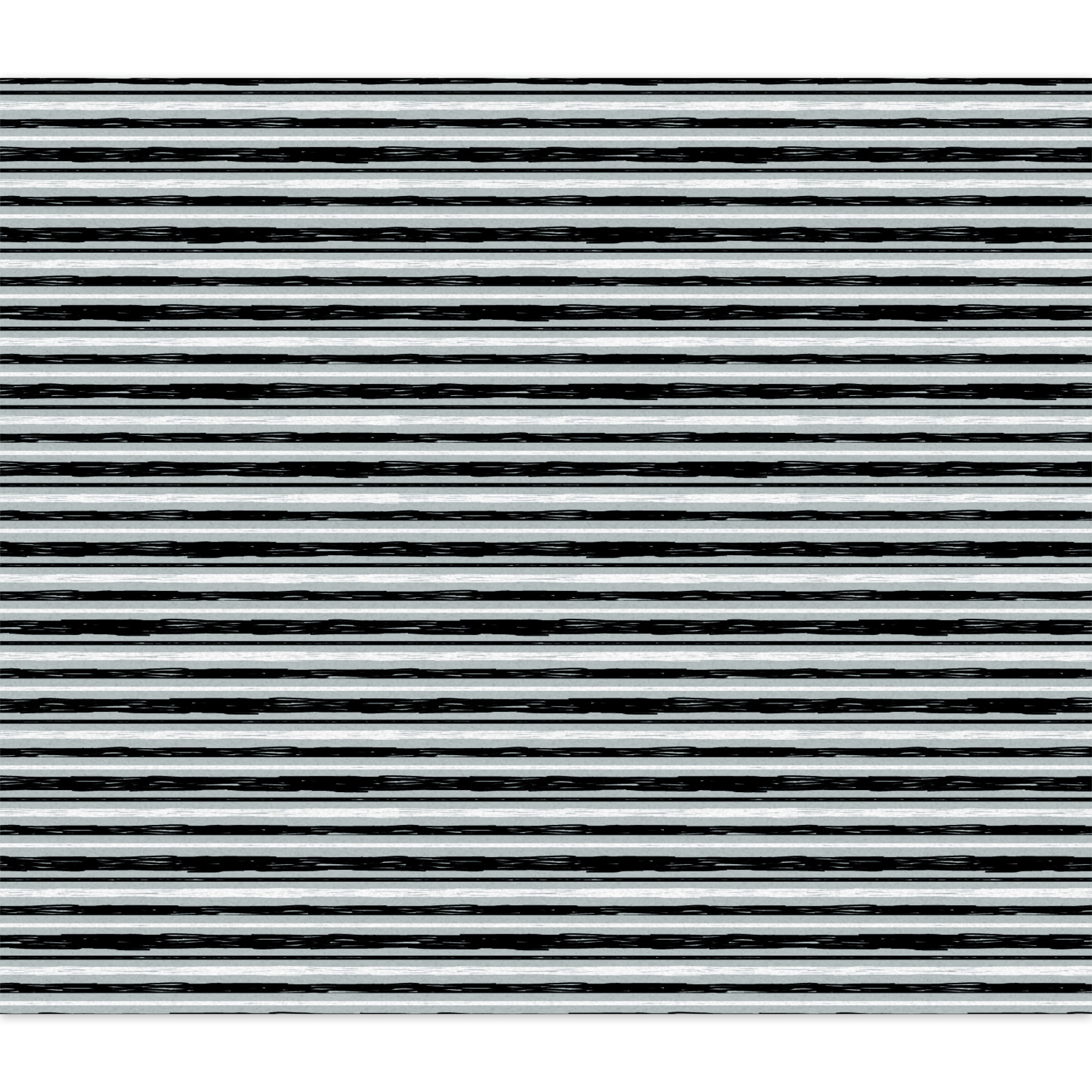 Mainstays 44" Width Cotton Flannel Stripes Black/Gray Fabric 8 Yard Bolt