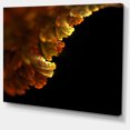 thumbnail image 2 of Abstract Yellow Flower on Black - Extra Large Floral Wall Art, 2 of 4