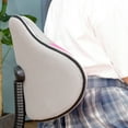 thumbnail image 4 of JJS Home Office Low Back Computer Executive Chair, Ergonomic Mesh Chair with Extra Large Base and Pads, Grey/Pink, 4 of 8
