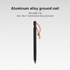 thumbnail image 3 of Aloy Garden Stakes de aluminio Spikes de carpa de metal de 18 cm para toldos negros 16 piezas, 3 of 6