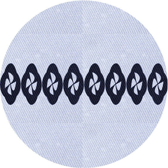 Ahgly Company Indoor Round Patterned Lavender Blue Area Rugs, 6' Round