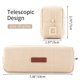 thumbnail image 2 of Estuche para lápices, estuche para lápices para estudiantes, estuche para monedas, bolsa para cosméticos, organizador de papelería para oficina, beige, 2 of 7