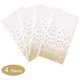 thumbnail image 4 of 4 Pack White and Gold Disposable Plastic Tablecloth for Rectangle Tables(54" x 108"), Disposable Waterproof Table Cover for Birthday, Graduation, Gold, 4 of 4