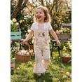 thumbnail image 6 of Loicainy Toddler Kids Girls Plaid Jumpsuits Easter Egg Sleeveless Bell-Bottom Size 12 Months to 5 Years, 6 of 9