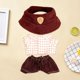 thumbnail image 1 of Sombrero de muñeco de peluche colgante, camiseta, pantalón, accesorio de vestuario, tela de para accesorio fotográfico de muñeco de Estilo A, 1 of 8