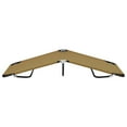 thumbnail image 2 of vidaXL Chaise Longue Pliante Taupe Acier, 2 of 5