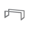 thumbnail image 4 of Qualiazero Heavy-Duty Steel Expandable Shoe Rack, 2-Tier, Stacking Storage Organizer, Adjustable Length, Entryway / Closet, Matte Gray, 4 of 6