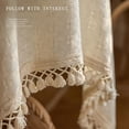 thumbnail image 4 of XmhyTop-A Mantel cuadrado texturizado beige de 60 x 60 cm, 1 pieza para decoración rústica de granja, estilo B, 4 of 5