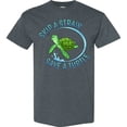 thumbnail image 3 of Inktastic Skip a Straw Save a Turtle with Cute Green Sea Turtle T-Shirt, 3 of 5