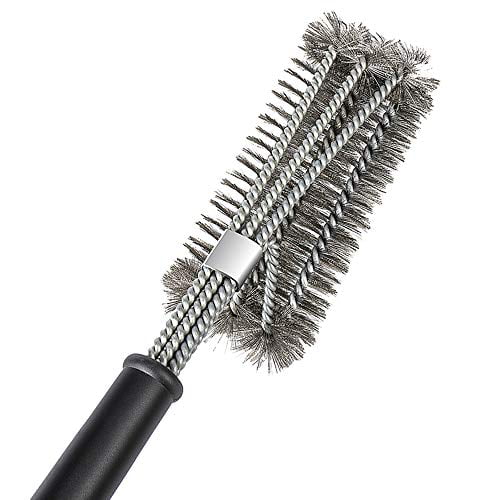 Stainless Steel Brush w/Wi... Details about   Ayvicco Perfect BBQ Grill Brush 18" Grill Brush 