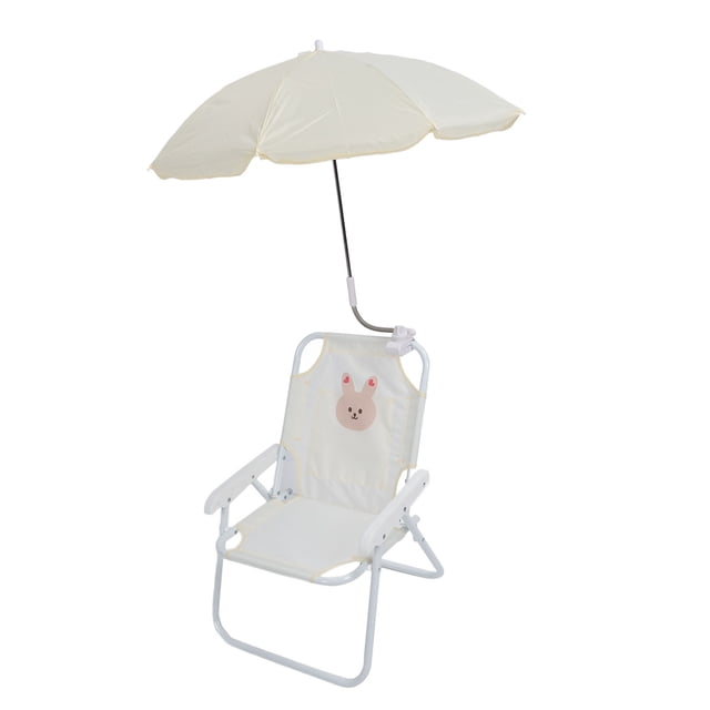 Silla De Playa Con Sombrilla, Estampado Animal De Dibujos Animados Lindo Silla De Camping Para Niños Con Sombrilla, Silla Plegable Para Niños Silla Plegable Para Niños Para