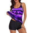 thumbnail image 3 of Two Piece Swimsuits For Women Tummy Control Tankini Top With Boyshorts Plus Size Tankini Swimsuits Sporty Bathing Suit, 3 of 8