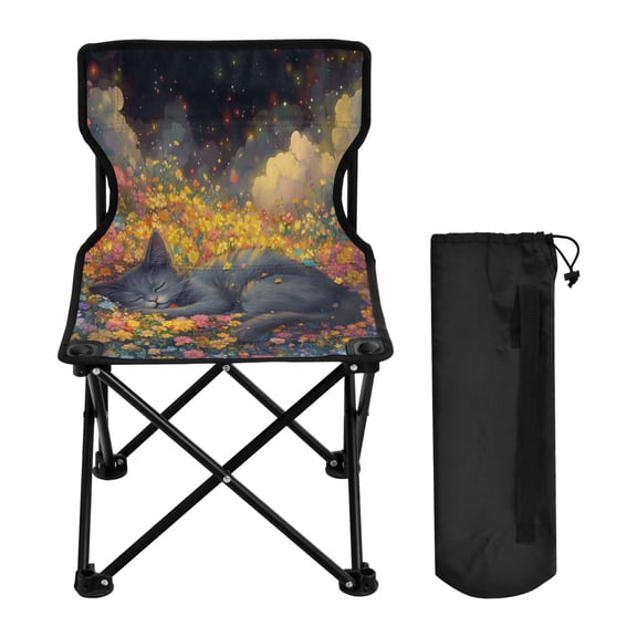 BZSMCE Camping Chairs Modern Flower-filled Dreams Pattern Folding chair