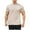Beige, variant on Men's Athletic Workout Shirts Running Gym Tech Performance Crew Neck T-Shirts High Elasticity Short Sleeve Plain Tees Gray#01 L