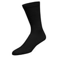 thumbnail image 5 of 6 Pairs of Premium Women’s Black Soft Breathable Cotton Crew Socks, Non-Binding & Comfort Diabetic Socks (Fits Shoe Size 6-11), 5 of 6