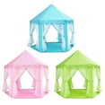thumbnail image 2 of Portable Princess Castle Play Tent Activity Fairy House Fun Toy 55.1x55.1x53.1 Inch, 2 of 4
