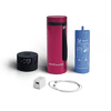 4ALLFAMILY Explorer 72 Hours Insulin Cooler TSA Approved USB Charger with Biogel 1-7 Pens & Vials, Red