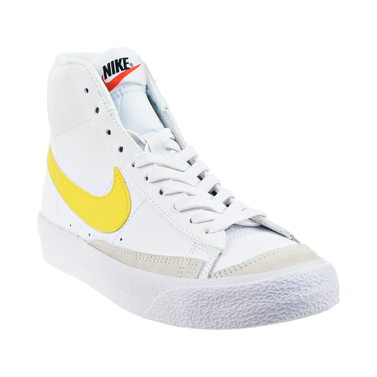 fumar terrorista cortar a tajos Nike Blazer Mid `77 (GS) Big Kids' Shoes White-Vivid Sulfur-Pecan  da4086-103 - Walmart.com