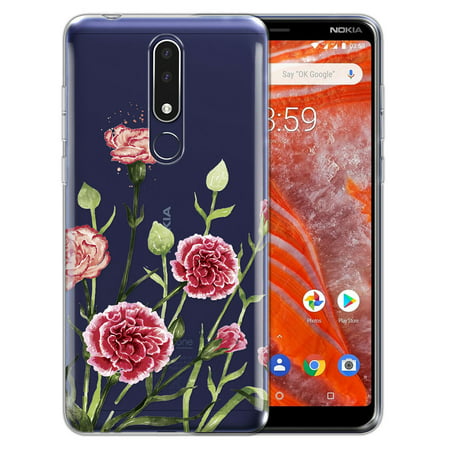FINCIBO Soft TPU Clear Case Slim Protective Cover for Nokia 3.1 Plus 2019 6