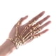 thumbnail image 1 of Skeleton Bones Bangle Golden Alloy Skull Hand Bracelet for Women Wear, 1 of 3