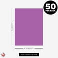 thumbnail image 6 of Premium Colored Card Stock Paper | 50 Sheets Pack | Superior Thick 65lb Cardstock, Perfect for School Supplies, Arts & Crafts | Acid & Lignin Free | 8.5 x 11" | Violet, 6 of 6