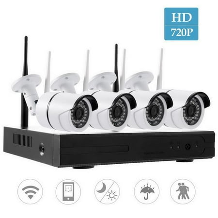 Wireless Battery Operated Outdoor Security Cameras Review Price 720p Nvr Ip Camera Wireless 4 Cameras 4ch Kit P2p Hd Outdoor Ir Cut Security Wifi Cctv System