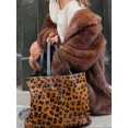 thumbnail image 4 of Abrigos elegantes de piel sintética suave y esponjoso para mujer, abrigos con bolsillos y solapa a la moda, prendas de vestir cálidas elegantes para otoño e invierno, 4 of 5