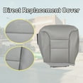 thumbnail image 3 of Kojem Driver Side Bottom Seat Cover for 1995 1996 1997 1998 1999 Chevrolet Silverado Suburban Tahoe Gray Front Left, 3 of 13