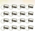 thumbnail image 1 of OULII 50Pcs Luggage Key Fob Silver Keychain with Rings for Diy Makers Suitcase and Bag, 1 of 8