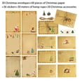thumbnail image 3 of Injueey Sobre navideño Fiesta temática Festival Navidad Escritura Carta Papel Atmósferas Decoración Tarjeta Papelería Colgante Prop Kits de decoración para fiestas Injueey HA071688-00, 3 of 6
