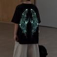 thumbnail image 3 of Tiijoy Boys Trendy Short Sleeve T-Shirt Glow In The Dark Wing Print Loose Tee, Sizes 8-9, 3 of 4