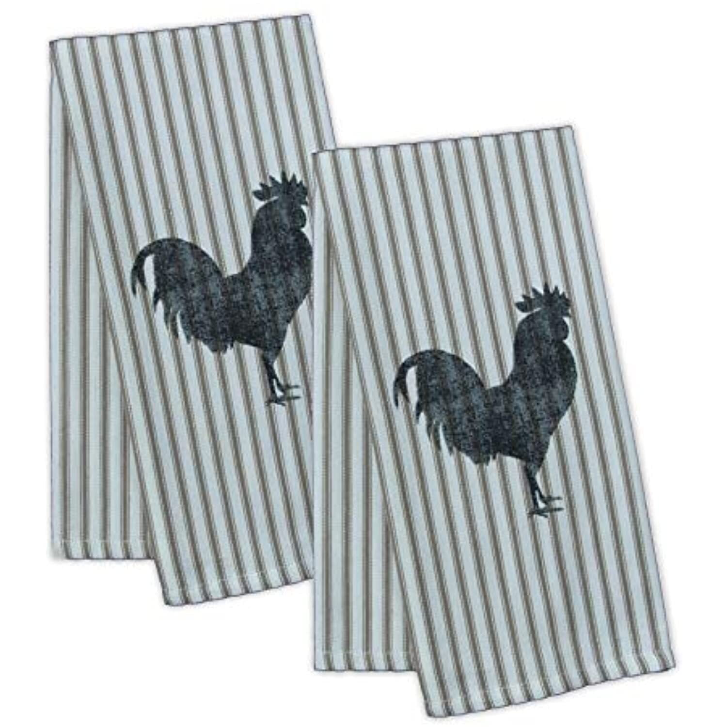 Heritage Lace Farmhouse 18x26'' Rooster Tea Towels (Set of 2) Walmart