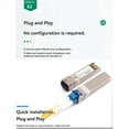 thumbnail image 2 of 2Pc 10G SFP+ Optical Fiber Module 1310NM LC Single Mode Dual Fiber Transceiver Compatible with Network Router Switches,A, 2 of 7