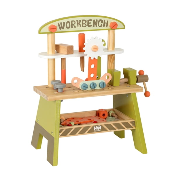 reparar juguetes con llave,Banco de herramientas de madera para niños,juego de simulación,Banco de trabajo para niños Banco de herramientas de juguete Juego de simulación,Juego de