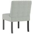 thumbnail image 3 of vidaXL Slipper Chair Light Grey Velvet, 3 of 5